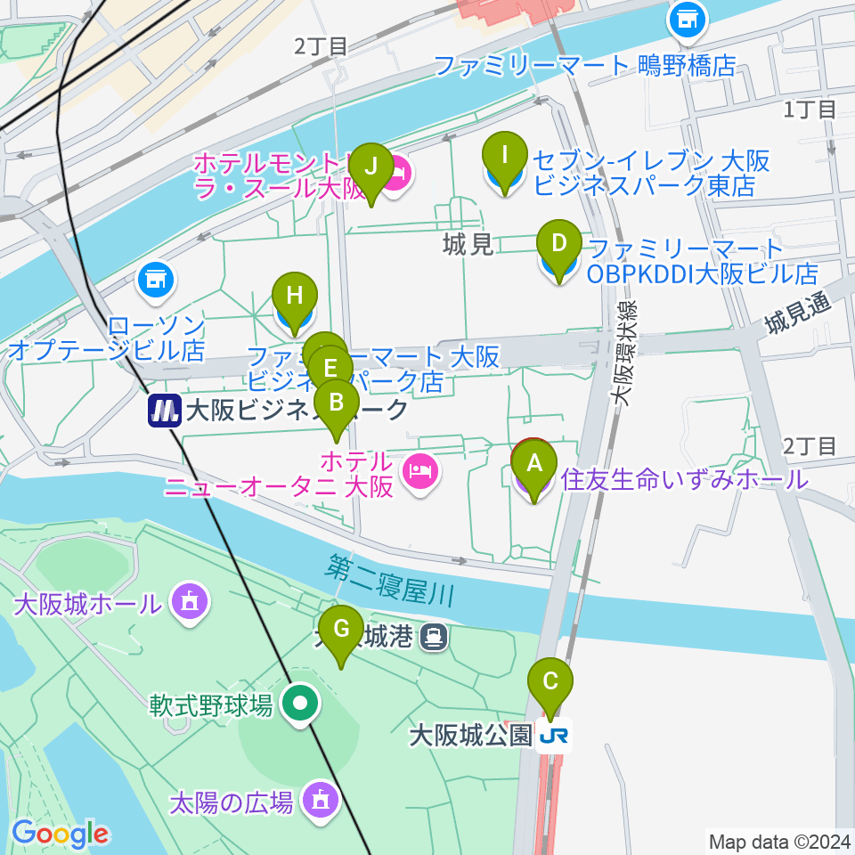 住友生命いずみホール周辺のコンビニエンスストア一覧地図