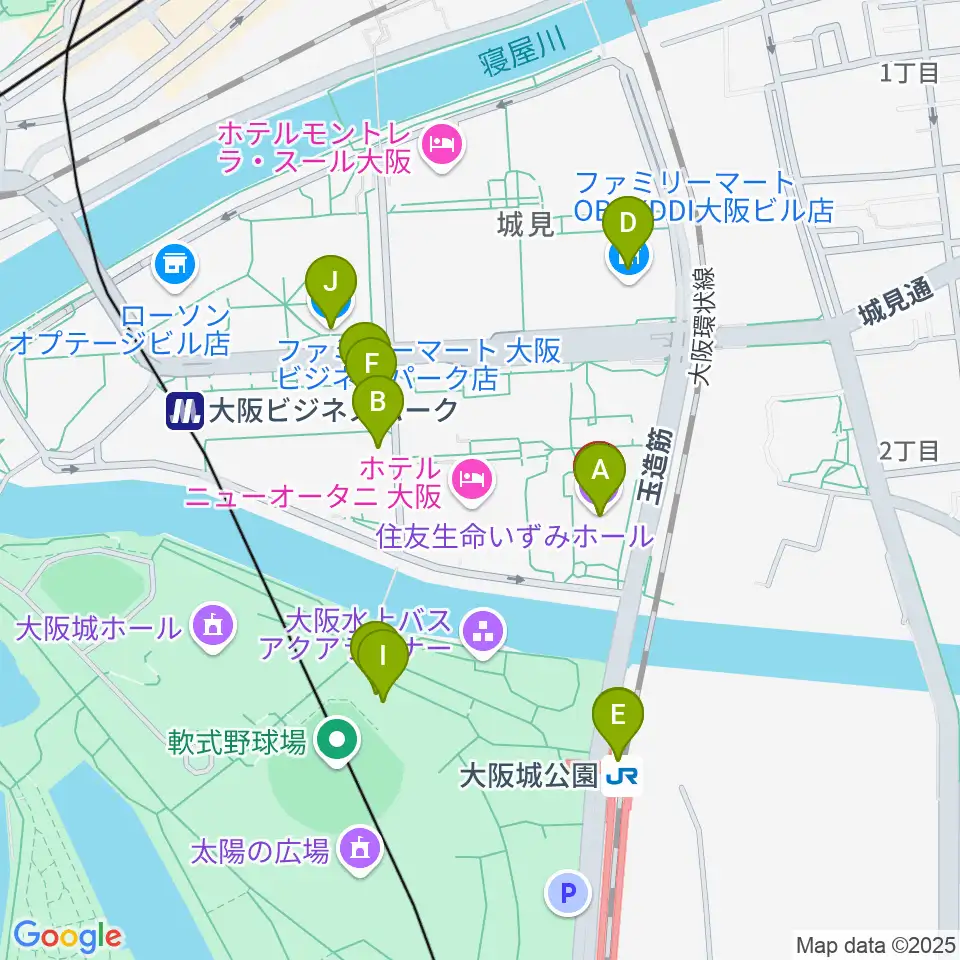 住友生命いずみホール周辺のコンビニエンスストア一覧地図