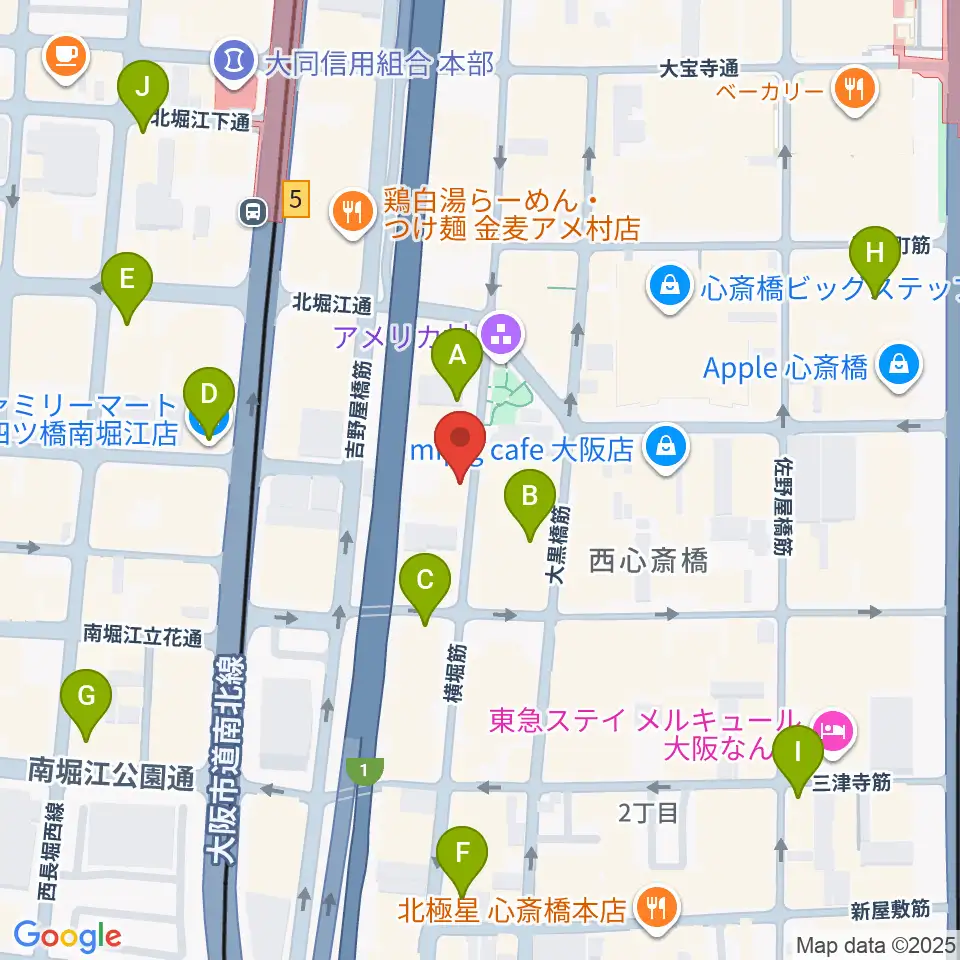 FANJ twice周辺のコンビニエンスストア一覧地図