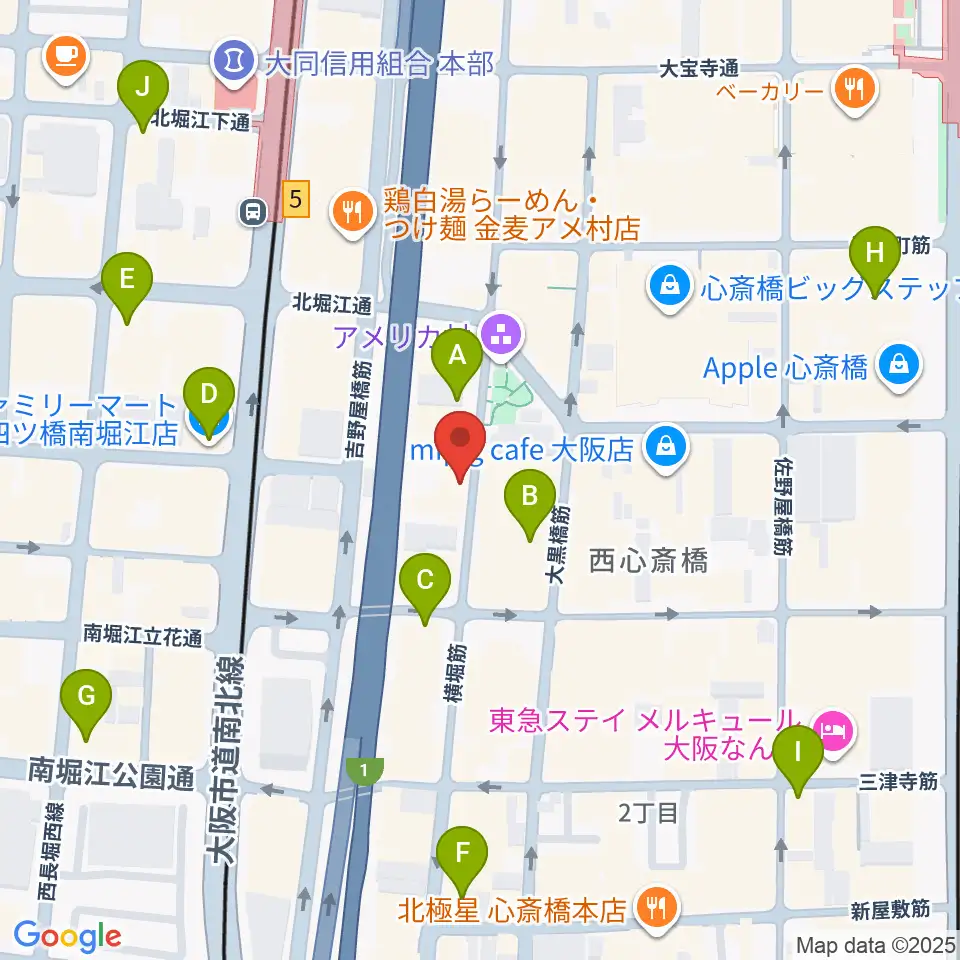 FANJ twice周辺のコンビニエンスストア一覧地図