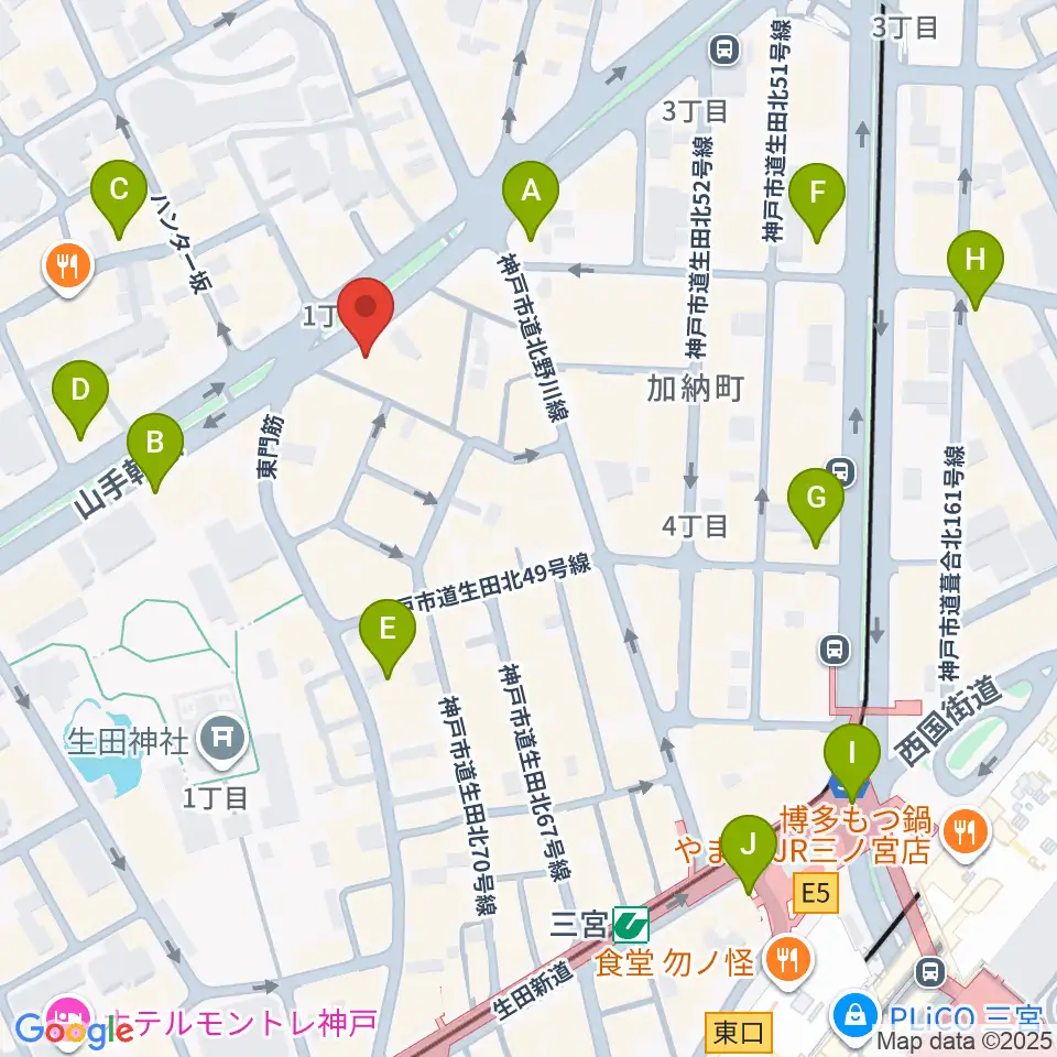 神戸ガレージパラダイス周辺のコンビニエンスストア一覧地図