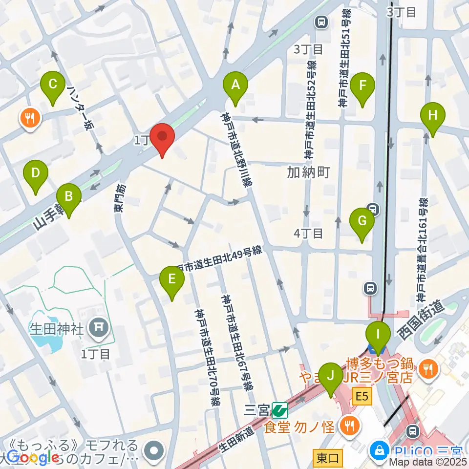神戸ガレージパラダイス周辺のコンビニエンスストア一覧地図