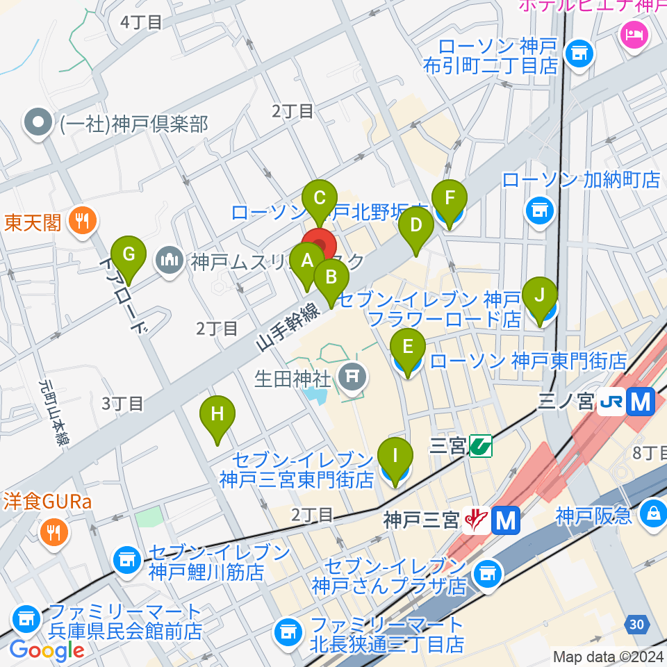 reggae bar JAMDUNG周辺のコンビニエンスストア一覧地図