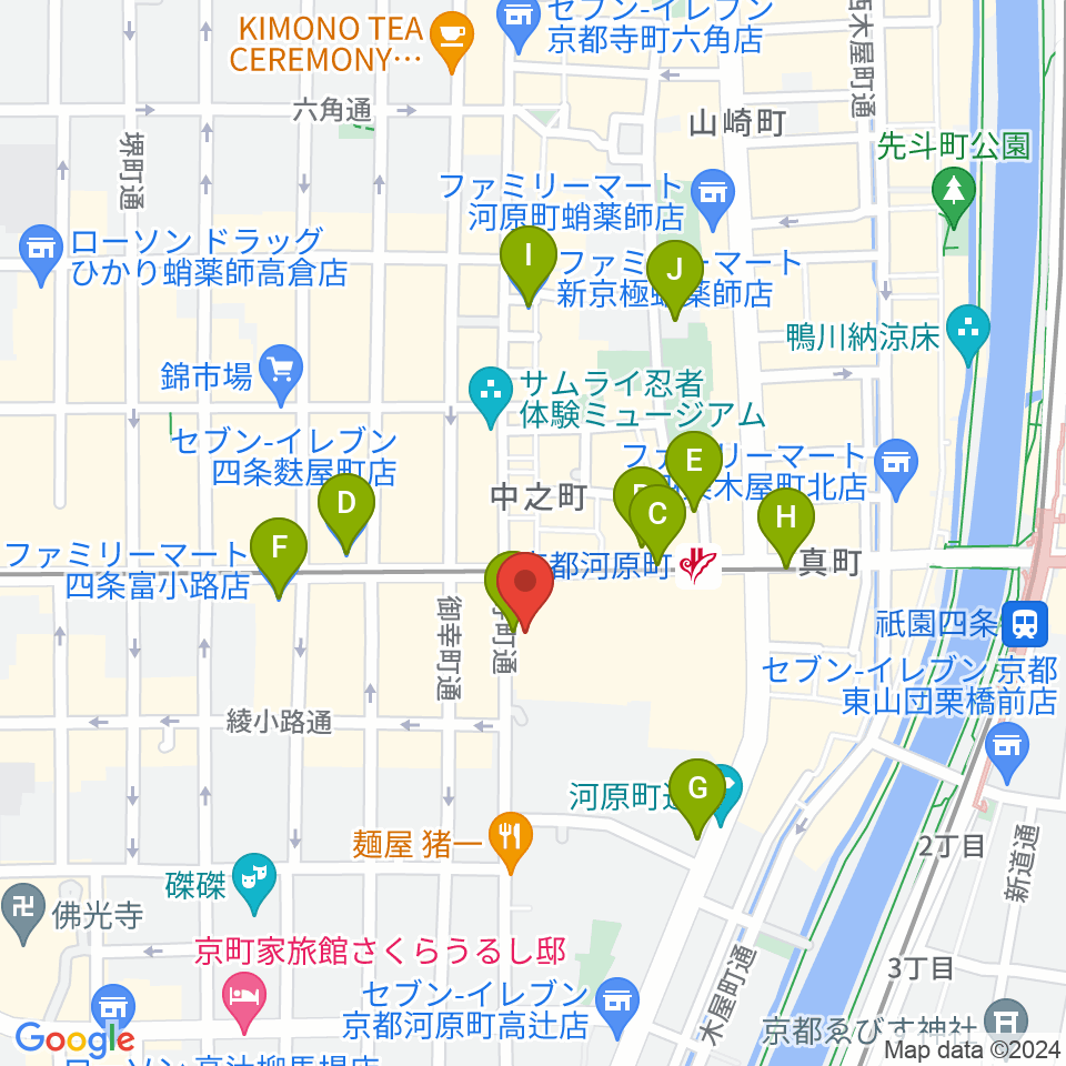 都雅都雅 トガトガ周辺のコンビニエンスストア一覧地図