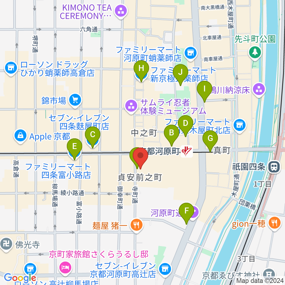 都雅都雅 トガトガ周辺のコンビニエンスストア一覧地図