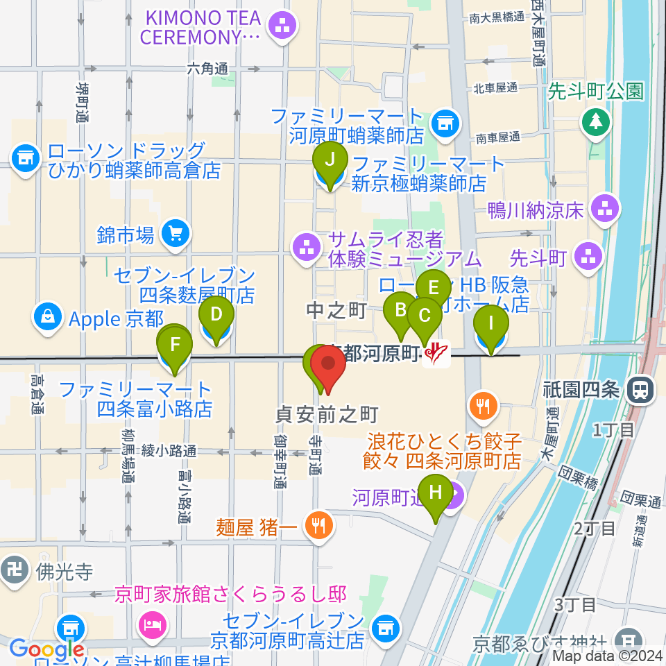 都雅都雅 トガトガ周辺のコンビニエンスストア一覧地図