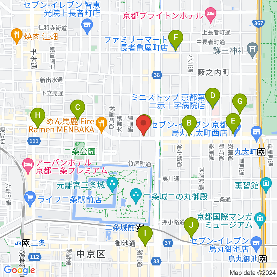 京都AFTER BEAT周辺のコンビニエンスストア一覧地図