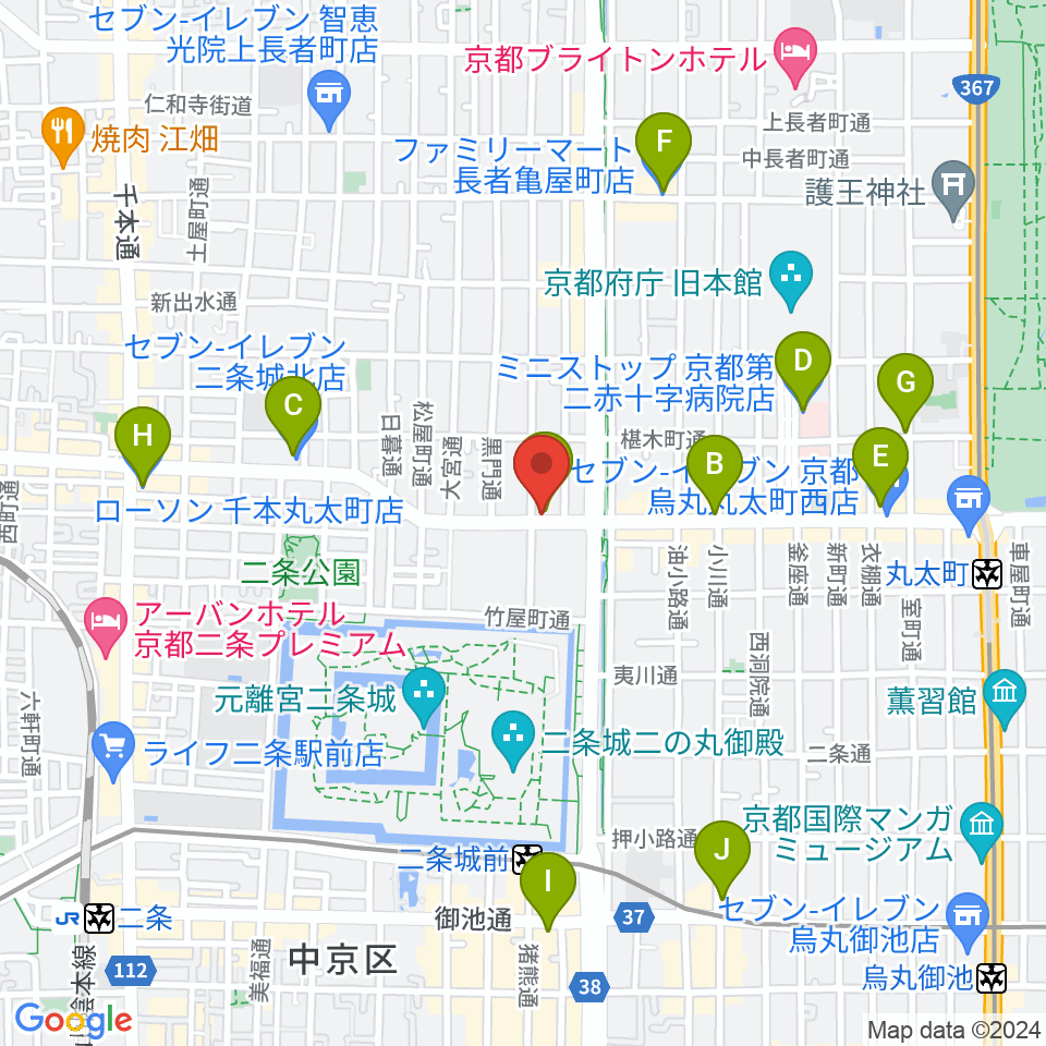 京都AFTER BEAT周辺のコンビニエンスストア一覧地図