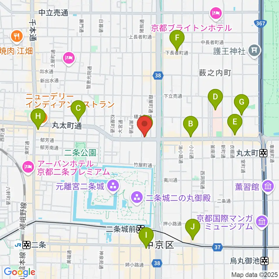 京都AFTER BEAT周辺のコンビニエンスストア一覧地図