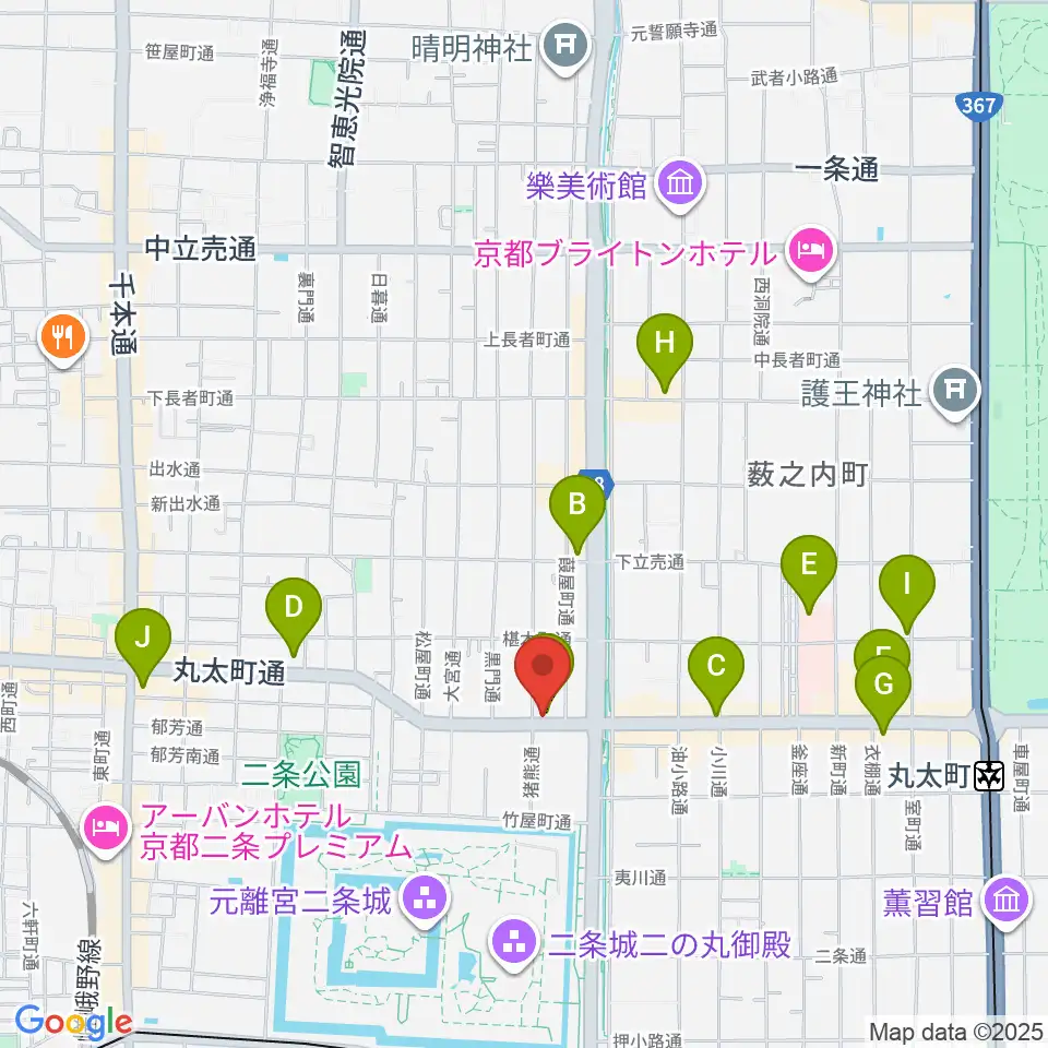 京都AFTER BEAT周辺のコンビニエンスストア一覧地図