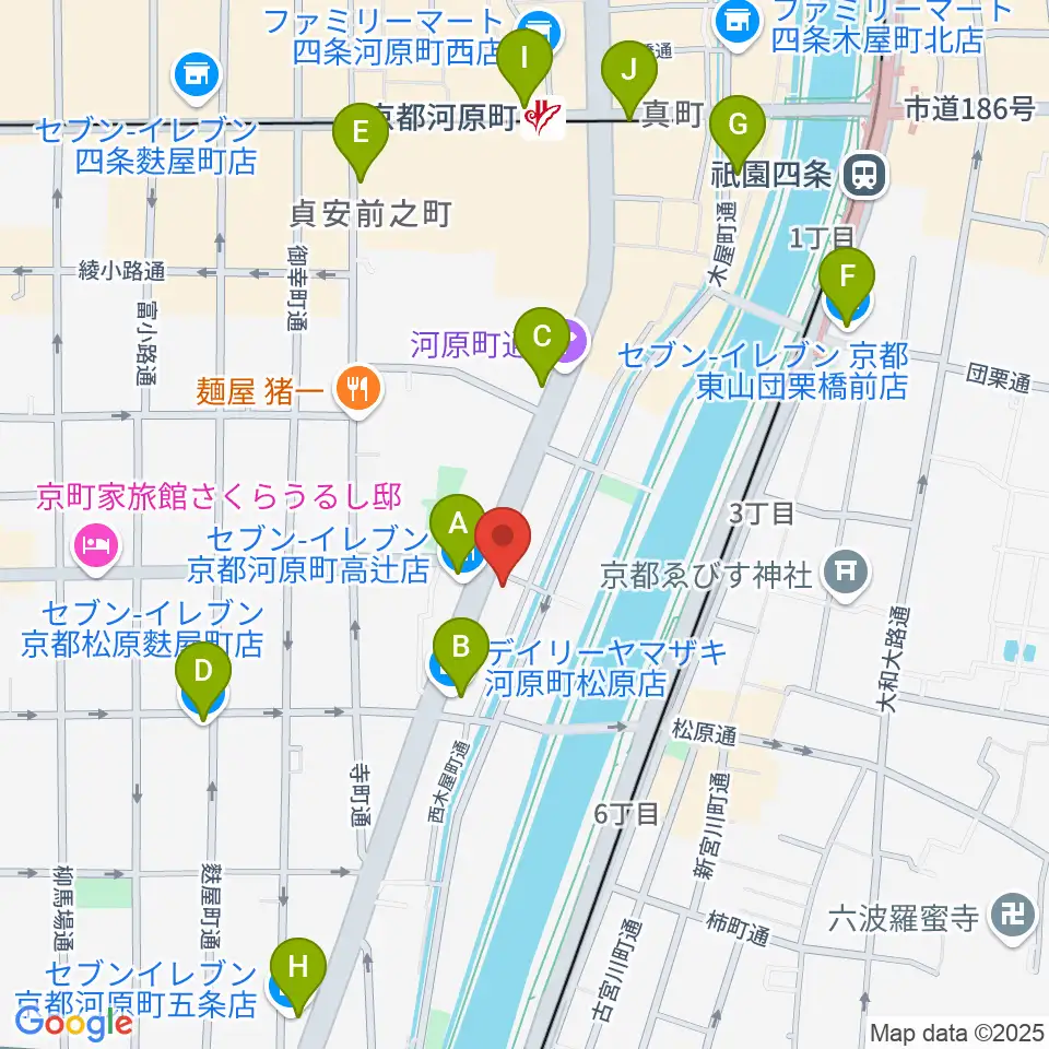 京都アークデュウ周辺のコンビニエンスストア一覧地図