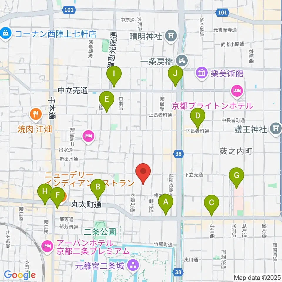 拾得周辺のコンビニエンスストア一覧地図