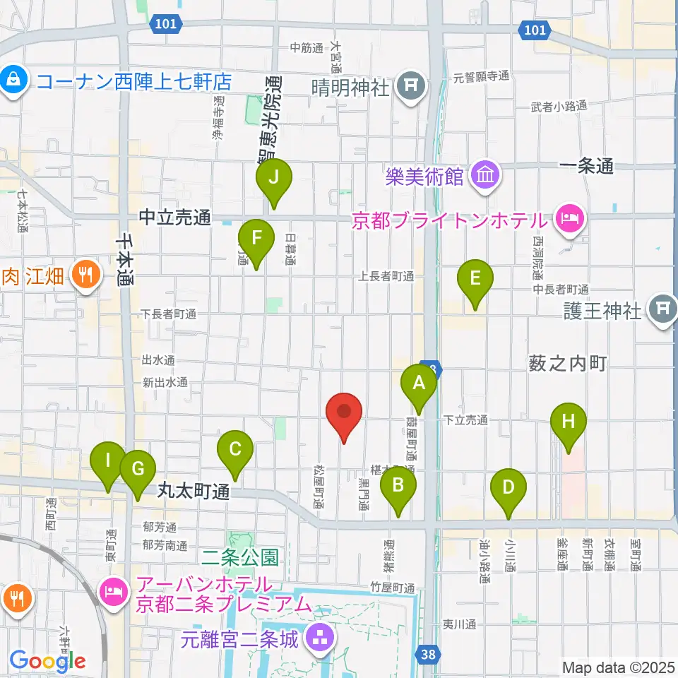 拾得周辺のコンビニエンスストア一覧地図