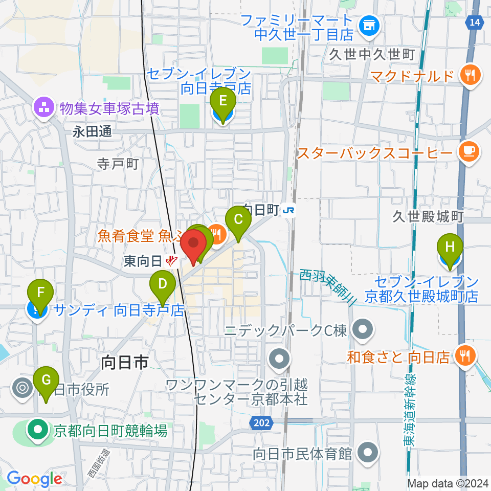 Second Rooms周辺のコンビニエンスストア一覧地図