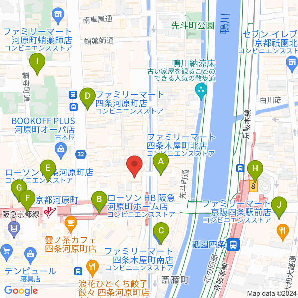 WORLD KYOTO周辺のコンビニエンスストア一覧地図