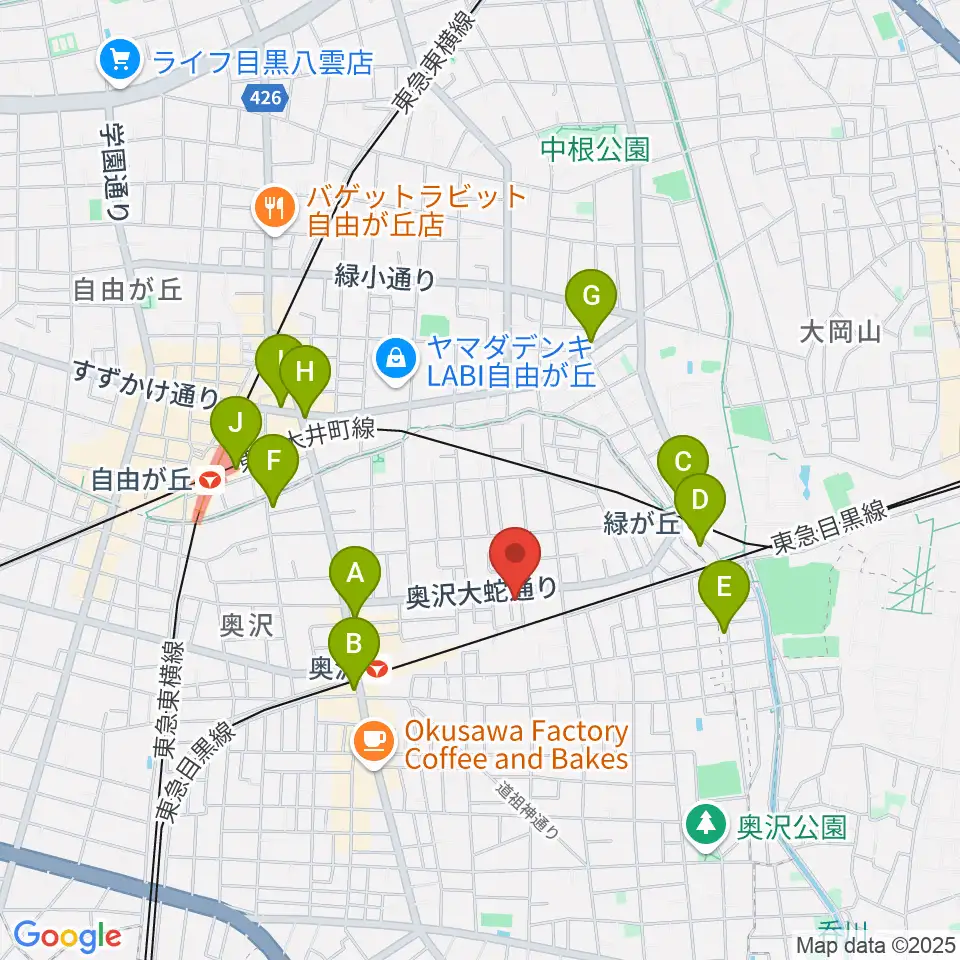 パストラルサウンド周辺のコンビニエンスストア一覧地図