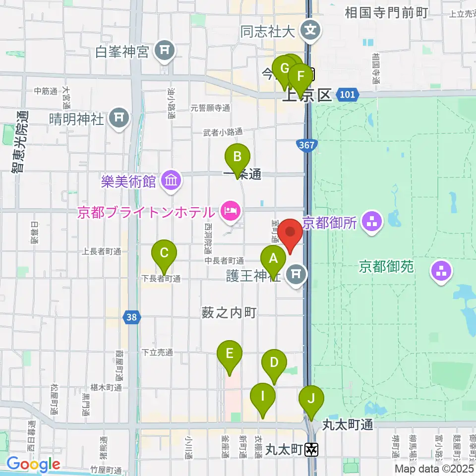 京都KBSホール周辺のコンビニエンスストア一覧地図