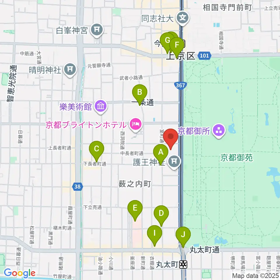 京都KBSホール周辺のコンビニエンスストア一覧地図