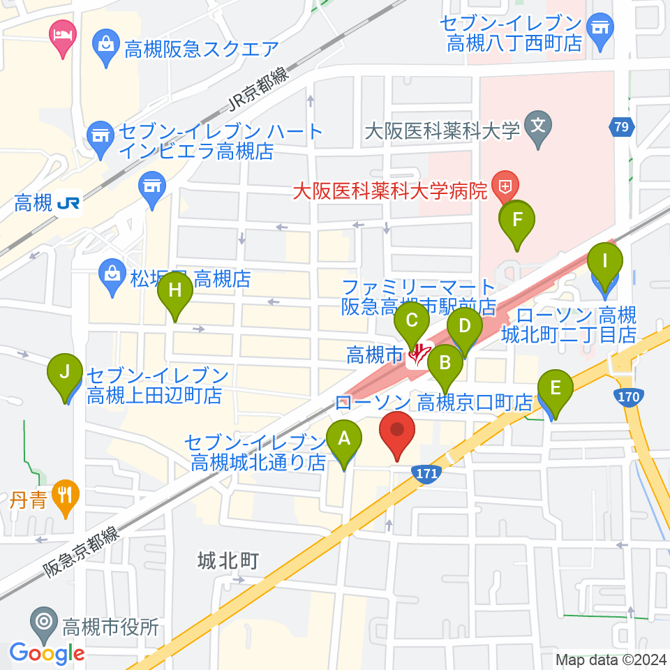 オンチューン周辺のコンビニエンスストア一覧地図