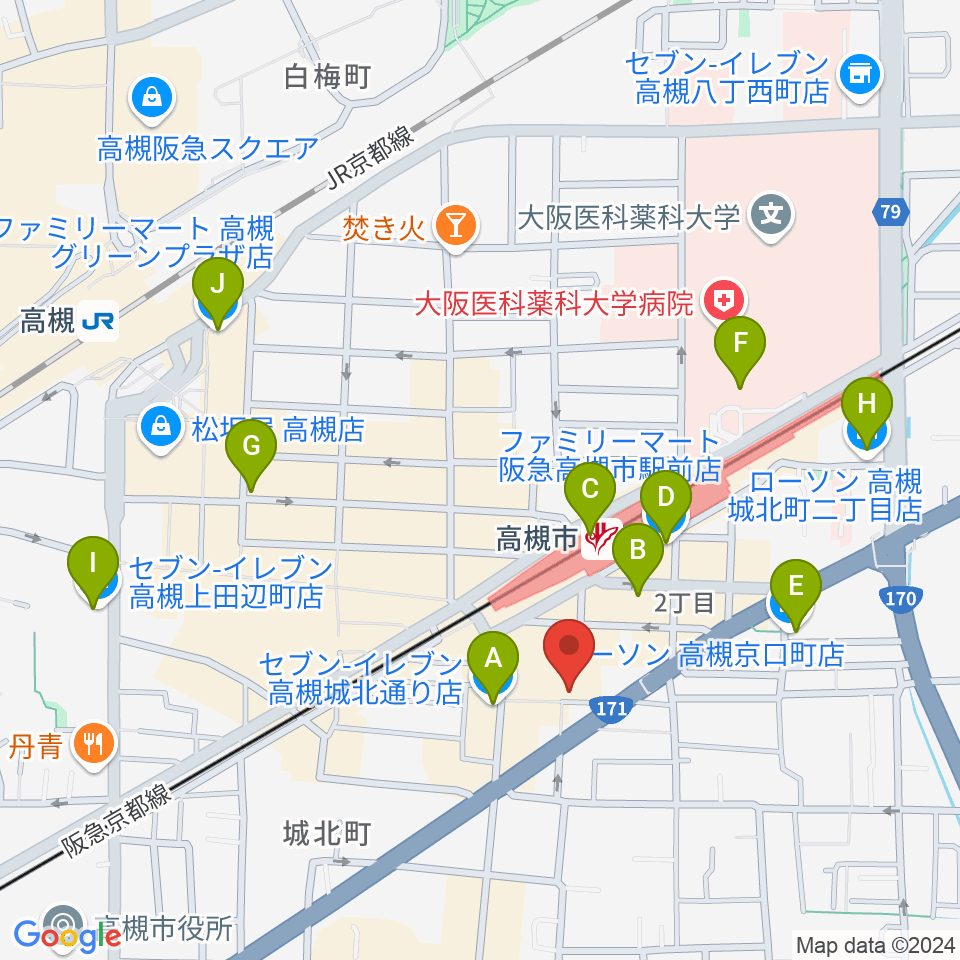 オンチューン周辺のコンビニエンスストア一覧地図