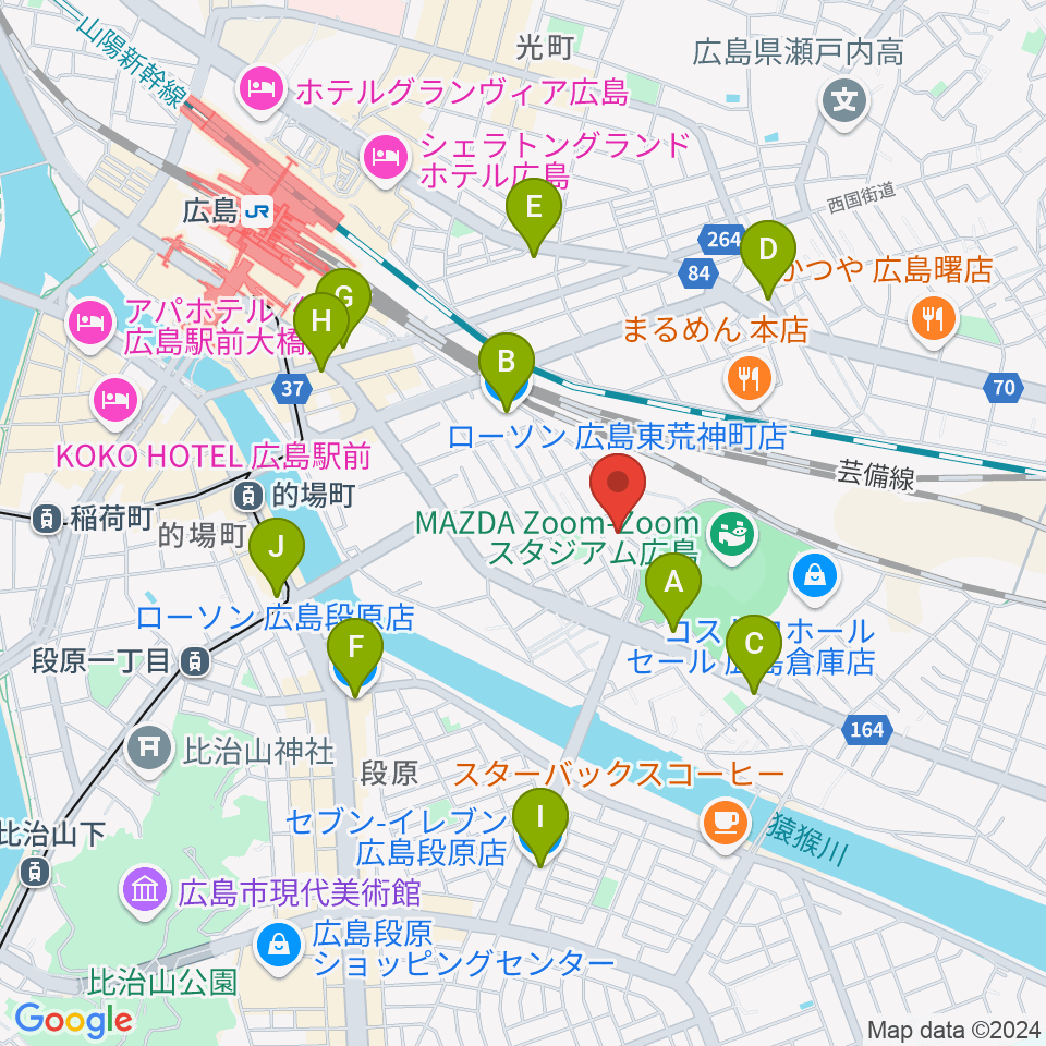 フォークスペース 置時計周辺のコンビニエンスストア一覧地図