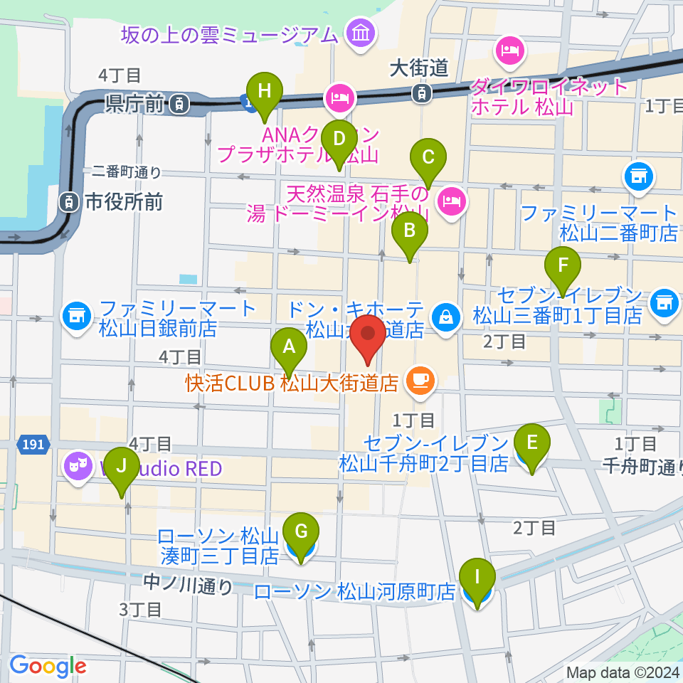 スタジオ OWL周辺のコンビニエンスストア一覧地図