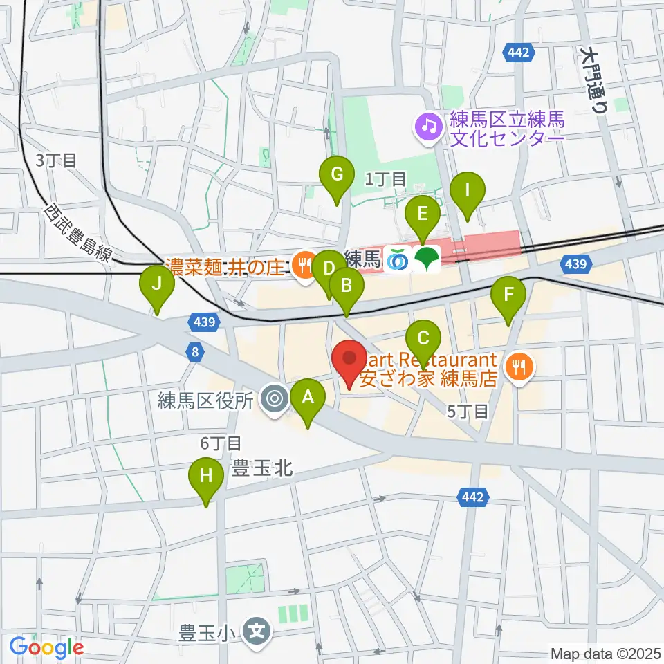 練馬BE-born周辺のコンビニエンスストア一覧地図