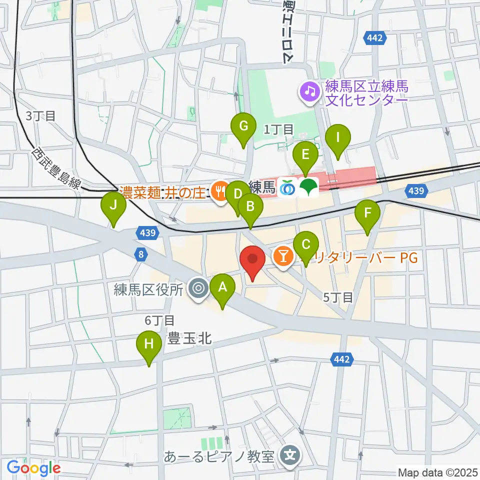 練馬BE-born周辺のコンビニエンスストア一覧地図