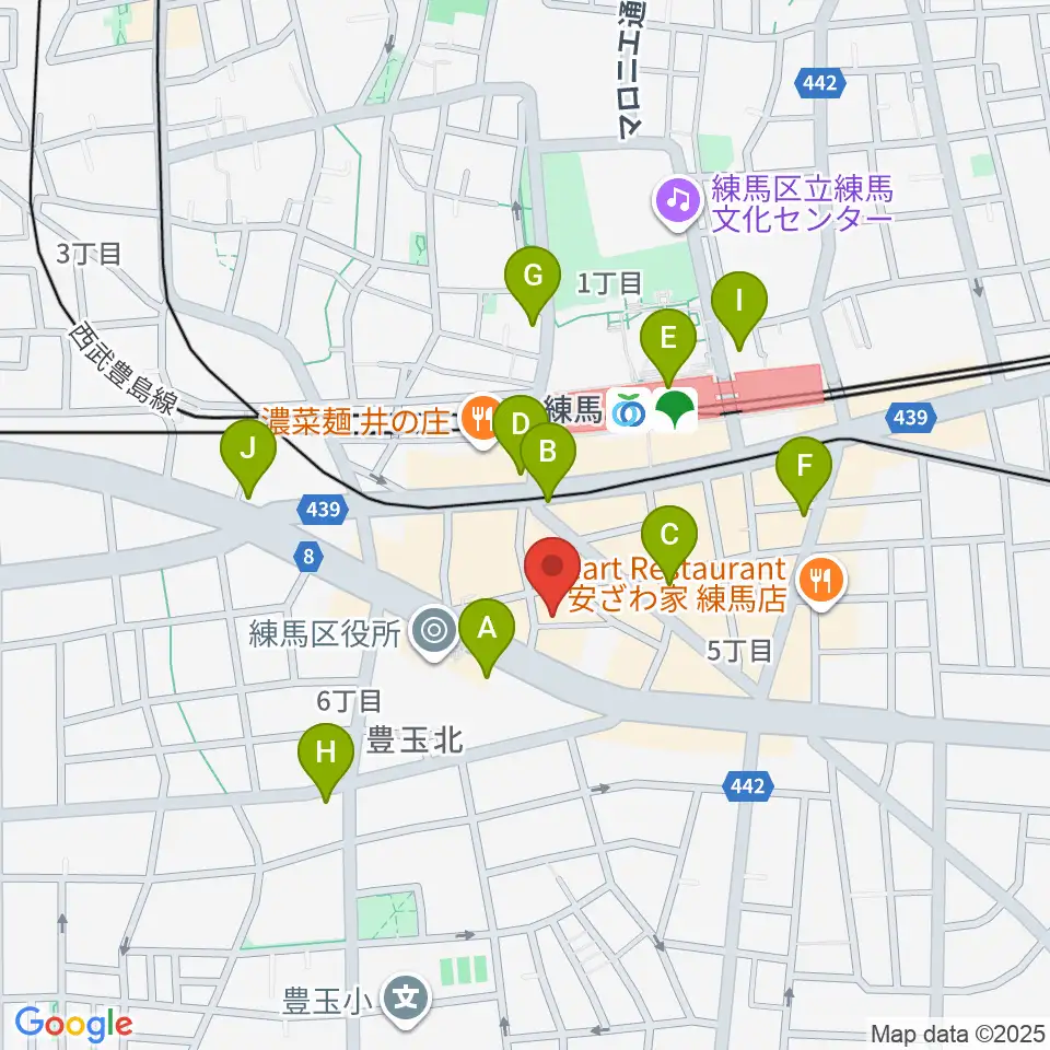 練馬BE-born周辺のコンビニエンスストア一覧地図