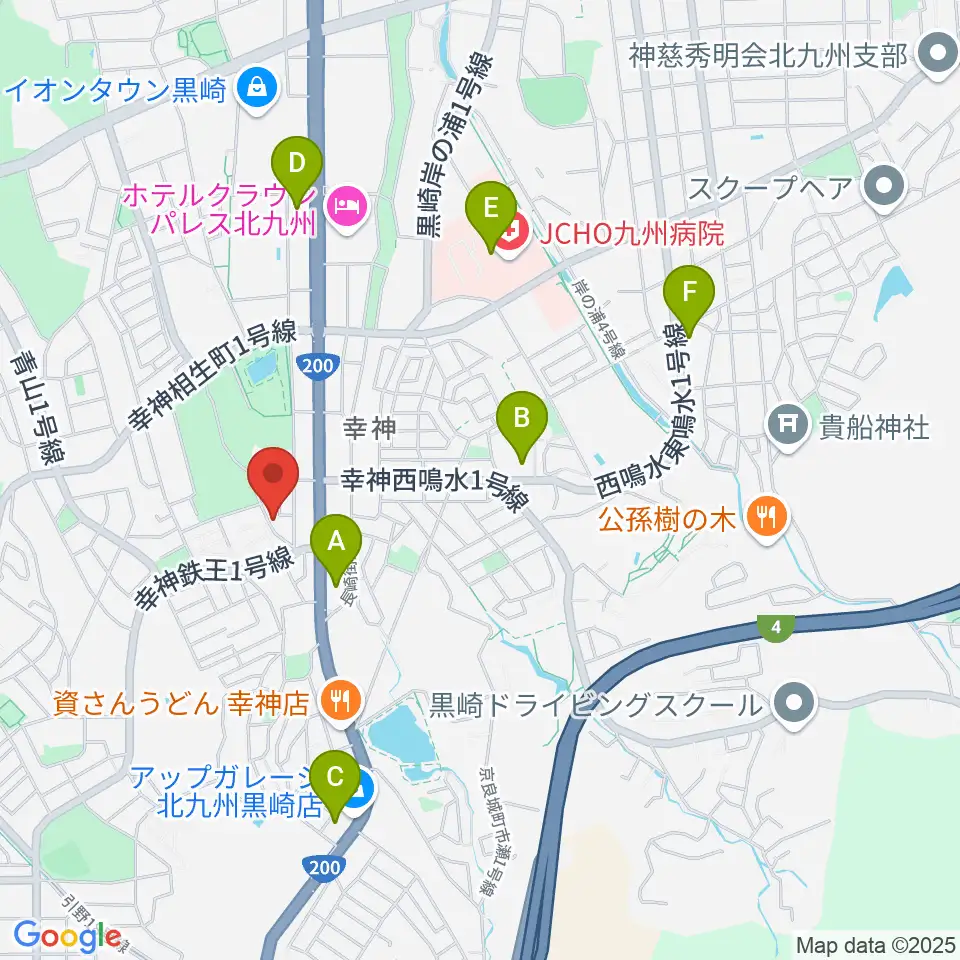 アビーロード幸神店周辺のコンビニエンスストア一覧地図