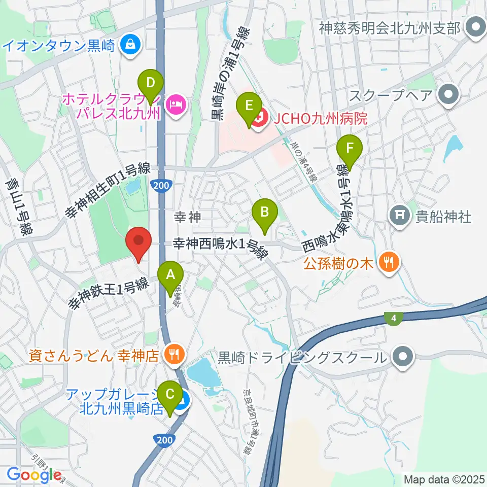 アビーロード幸神店周辺のコンビニエンスストア一覧地図