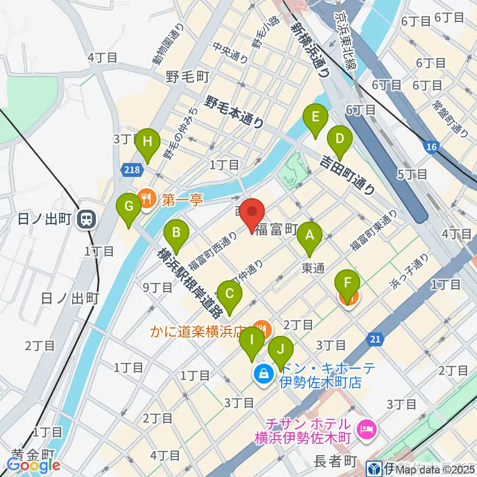 Jazz Club FAROUT周辺のコンビニエンスストア一覧地図