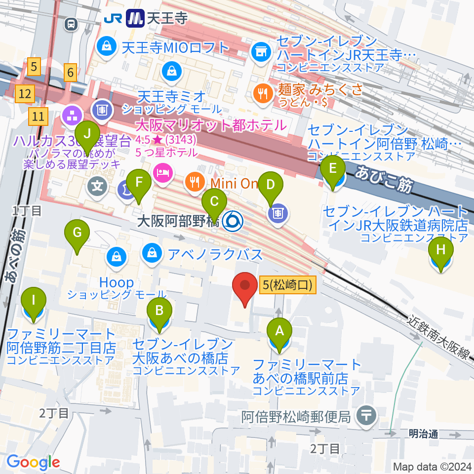 STAGE+PLUS（ステージプラス）周辺のコンビニエンスストア一覧地図