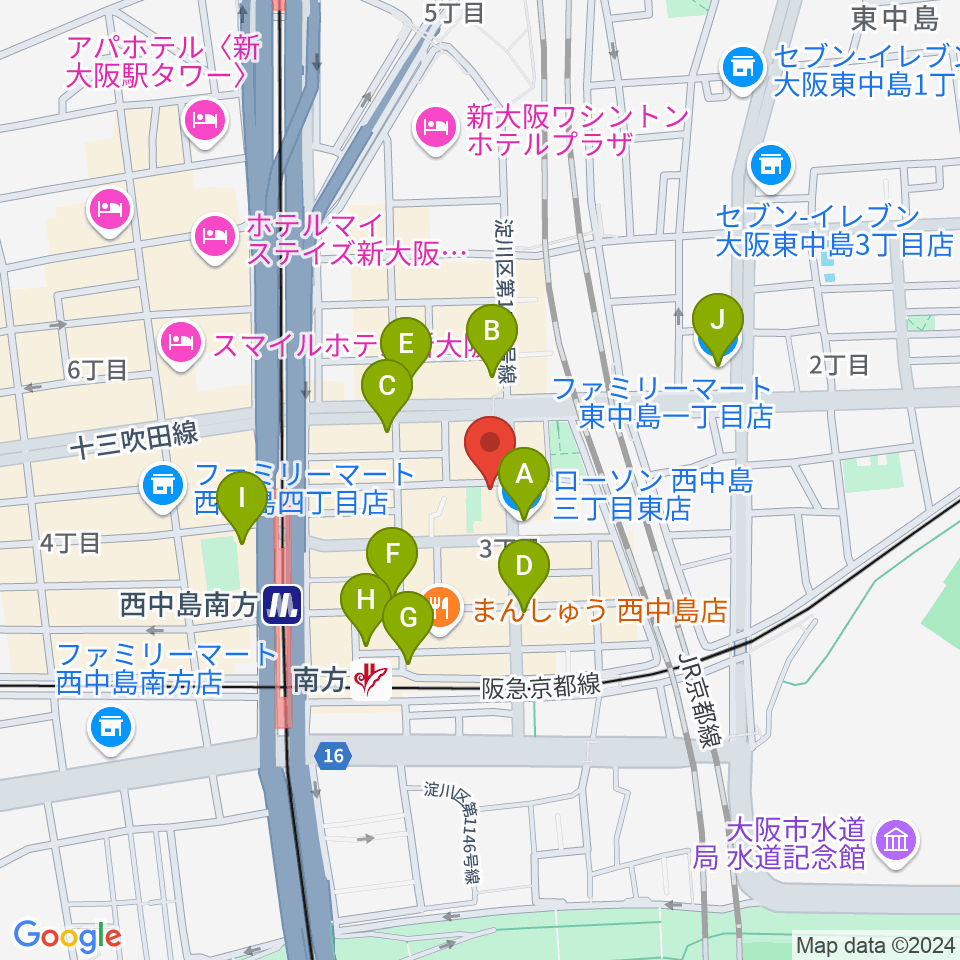 Live Bar D3周辺のコンビニエンスストア一覧地図