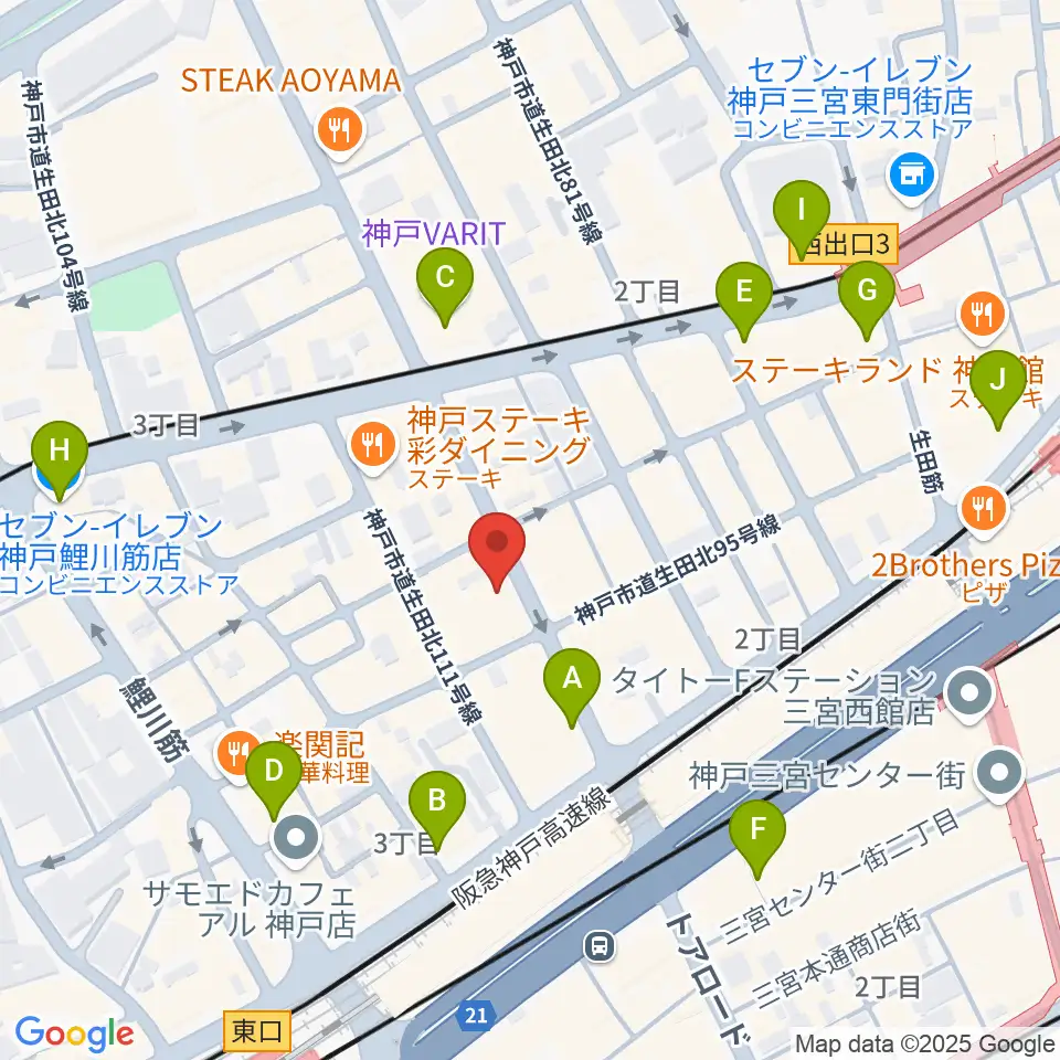 MOKUBA'S TAVERN 木馬周辺のコンビニエンスストア一覧地図