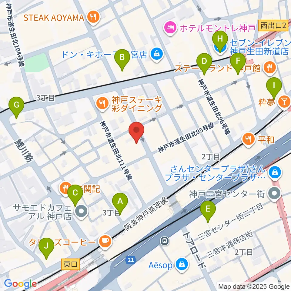 MOKUBA'S TAVERN 木馬周辺のコンビニエンスストア一覧地図