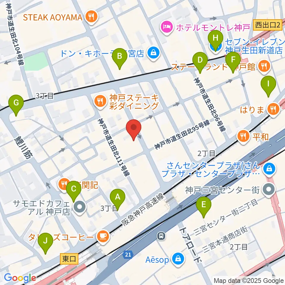 MOKUBA'S TAVERN 木馬周辺のコンビニエンスストア一覧地図