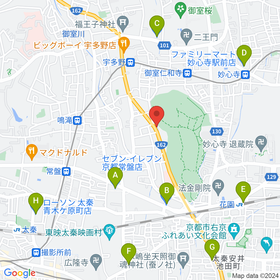京都SOEN周辺のコンビニエンスストア一覧地図