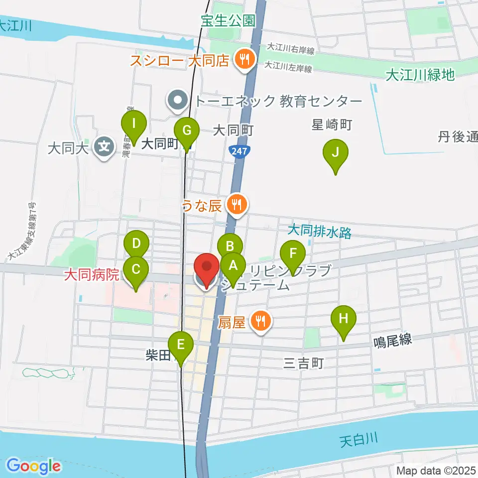 柴田アヒル @-hill周辺のコンビニエンスストア一覧地図