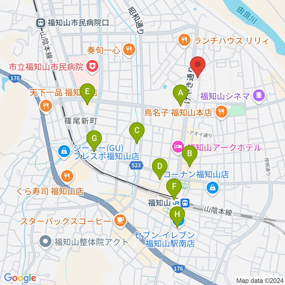 福知山STUDIO FARM周辺のコンビニエンスストア一覧地図