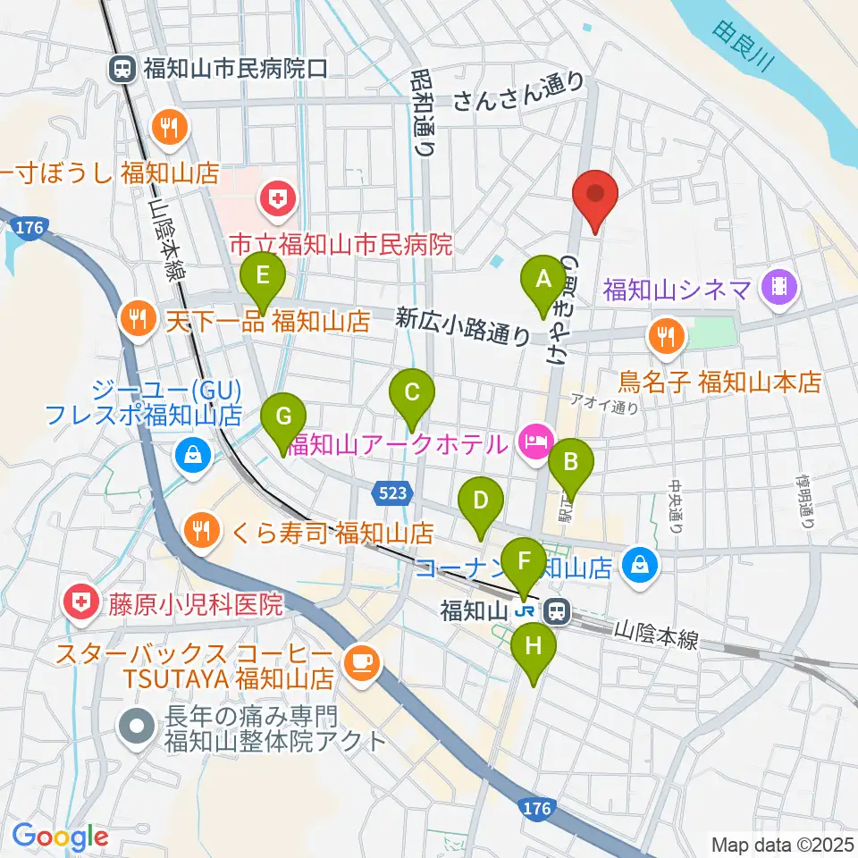 福知山STUDIO FARM周辺のコンビニエンスストア一覧地図