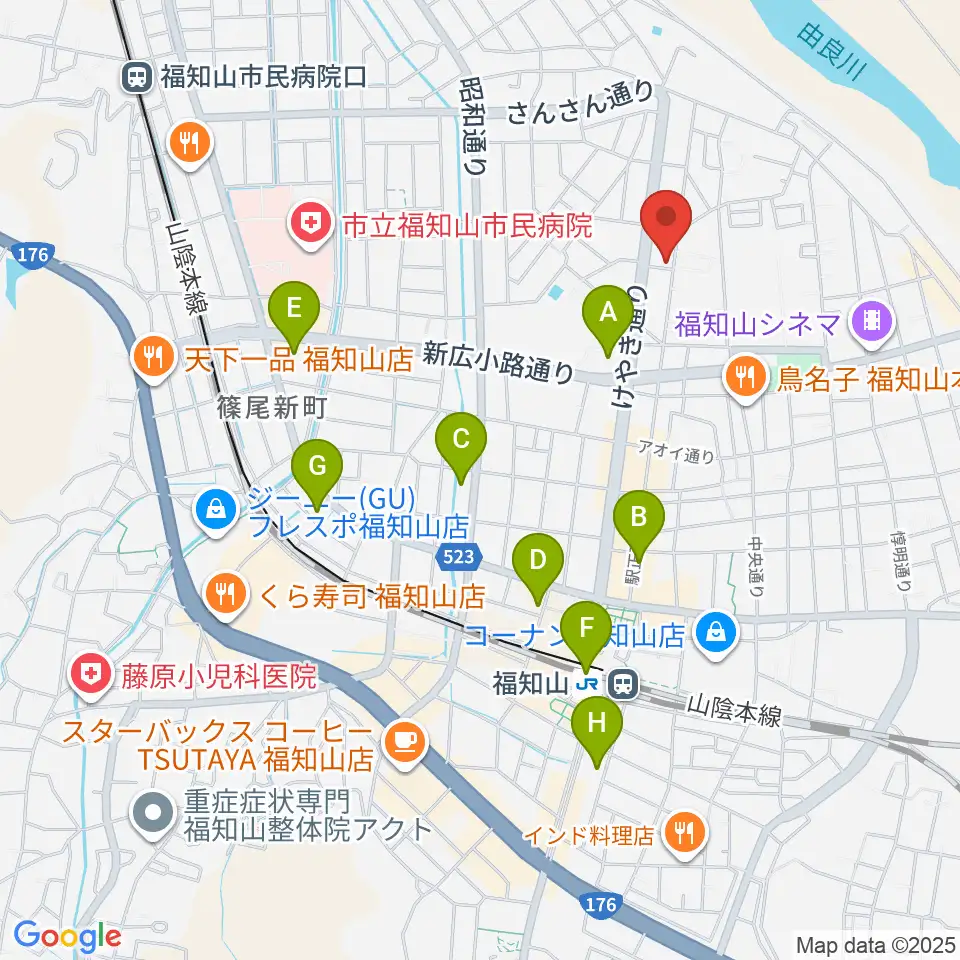 福知山STUDIO FARM周辺のコンビニエンスストア一覧地図