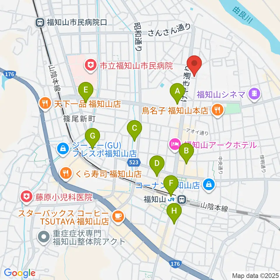 福知山STUDIO FARM周辺のコンビニエンスストア一覧地図