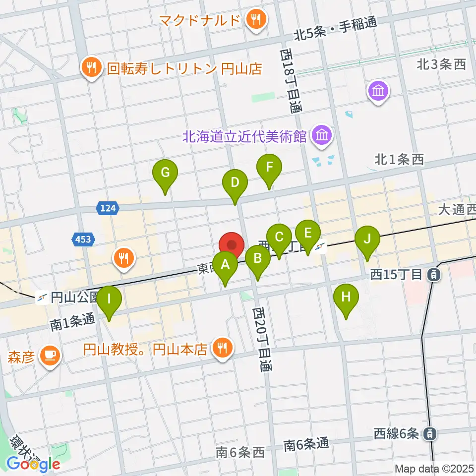 札幌くう COO周辺のコンビニエンスストア一覧地図