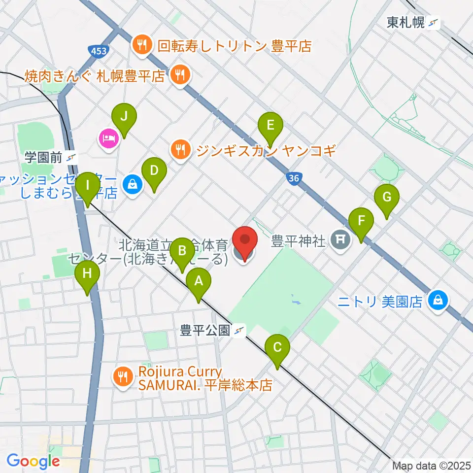 北海きたえーる周辺のコンビニエンスストア一覧地図