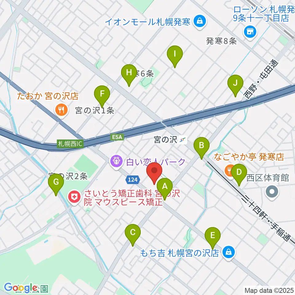 札幌市生涯学習センター ちえりあ周辺のコンビニエンスストア一覧地図
