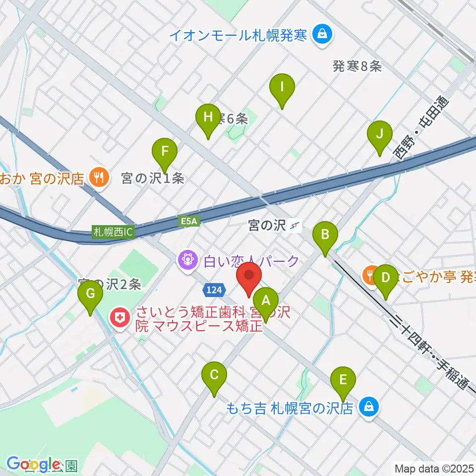 札幌市生涯学習センター ちえりあ周辺のコンビニエンスストア一覧地図