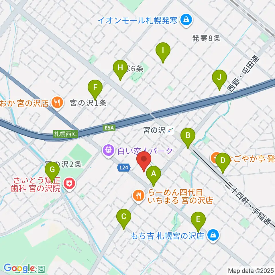 札幌市生涯学習センター ちえりあ周辺のコンビニエンスストア一覧地図