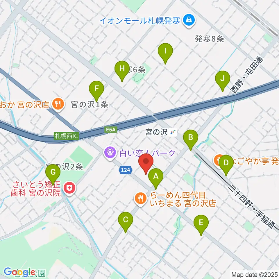 札幌市生涯学習センター ちえりあ周辺のコンビニエンスストア一覧地図