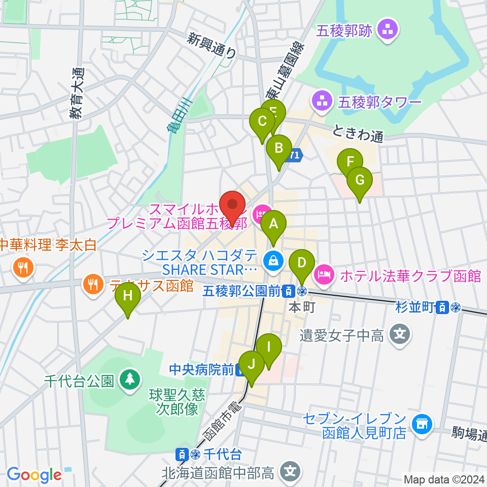 魂のフォーク亀しょうラナイ周辺のコンビニエンスストア一覧地図